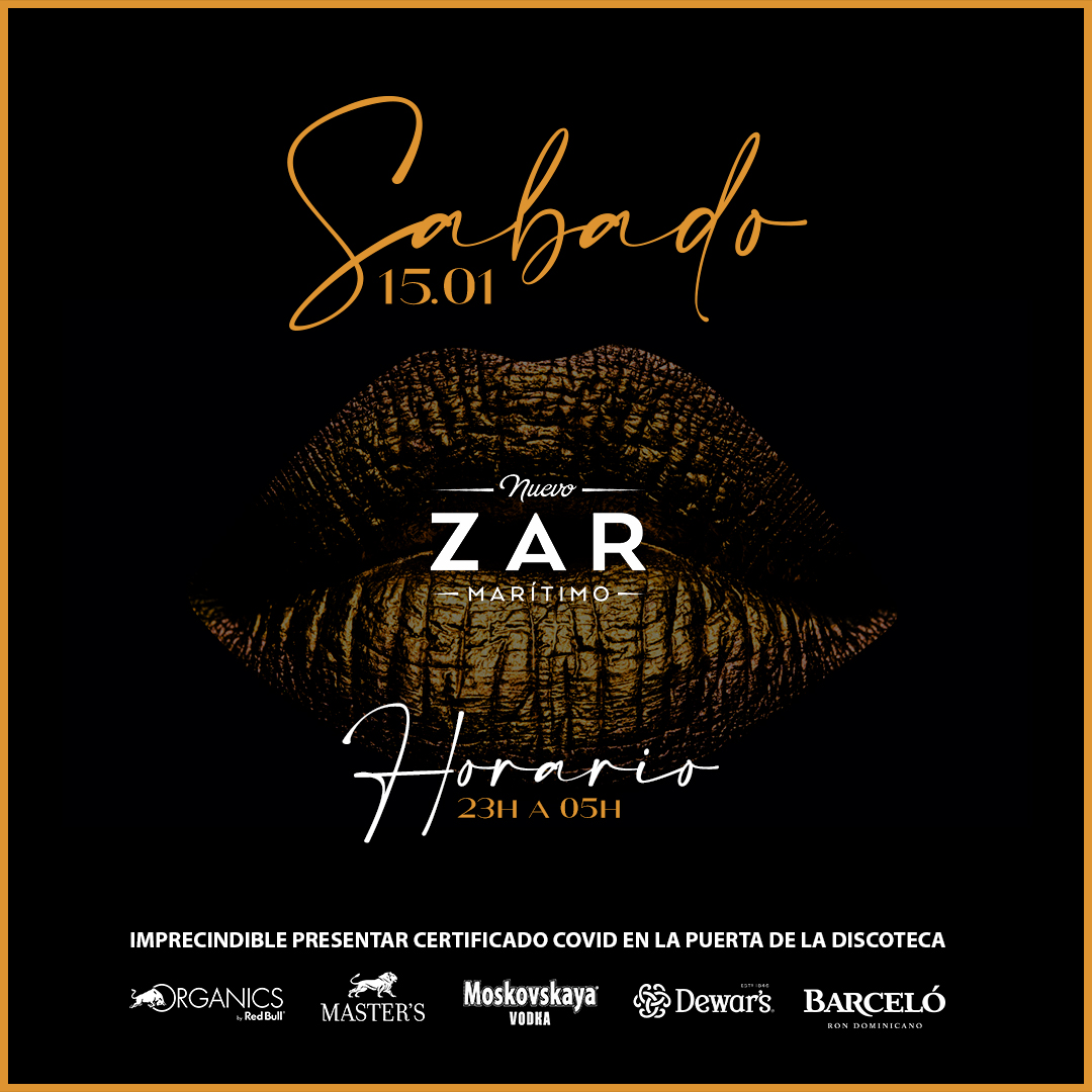 Promoción de evento de DJ Zar Marítimo 2